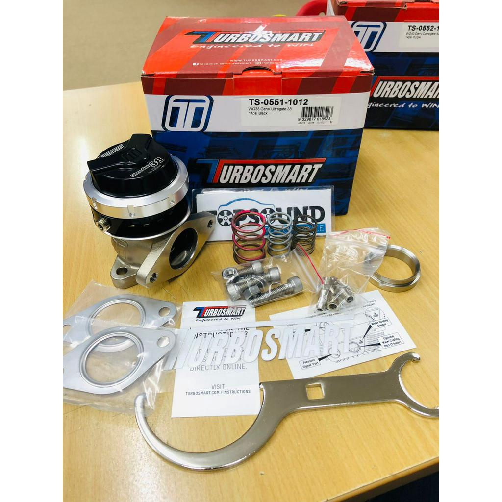 Turbosmart GenV UltraGate38 14psi External Wastegate (Black) Shopee