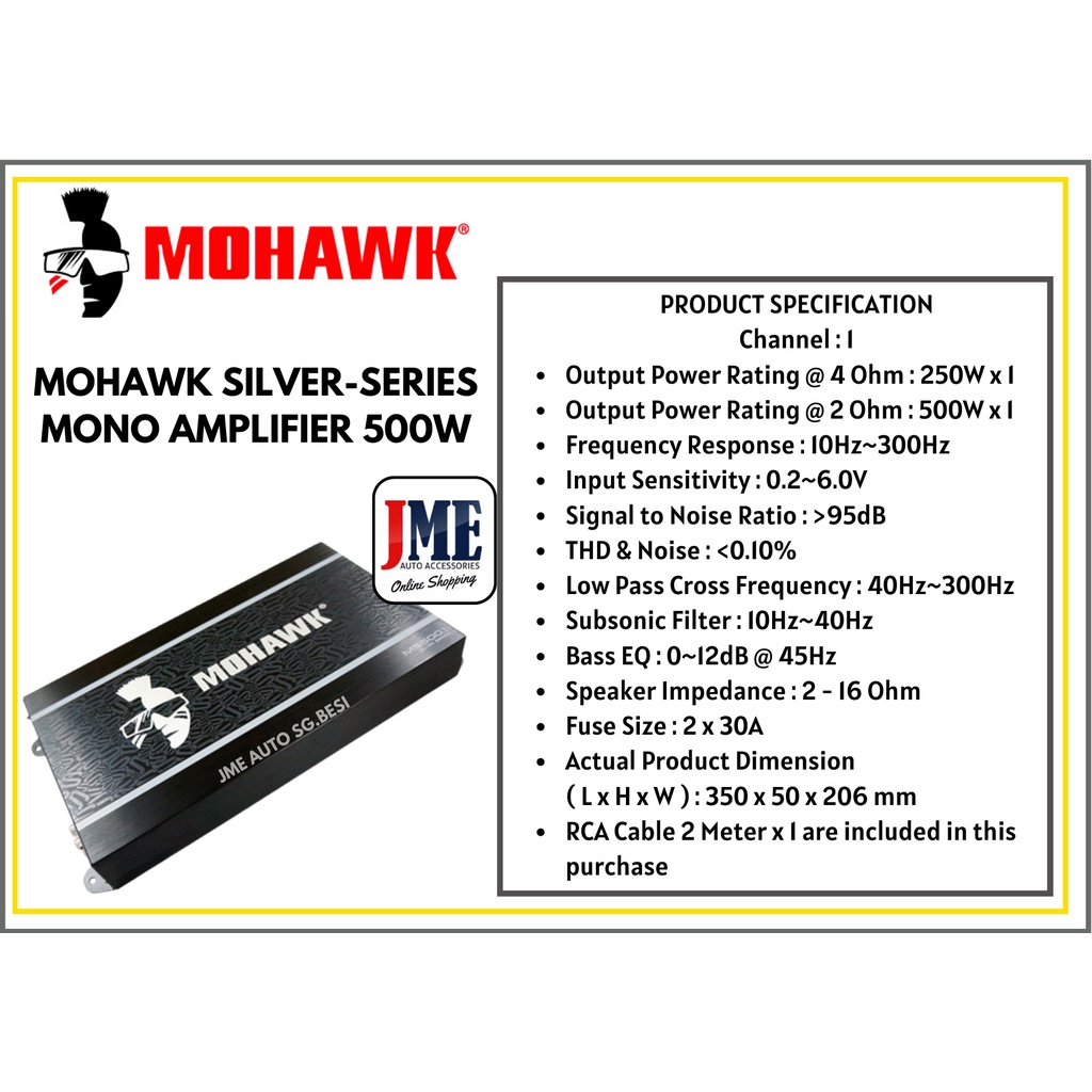 [INSTALLATION] MOHAWK SERIES 2 CHANNEL / 4 CHANNEL / MONOBLOCK