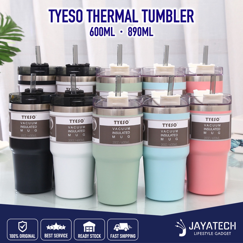 TUMBLER THERMAL CUP WITH STRAW 304 STAINLESS STEEL THERMOS CUP MUG