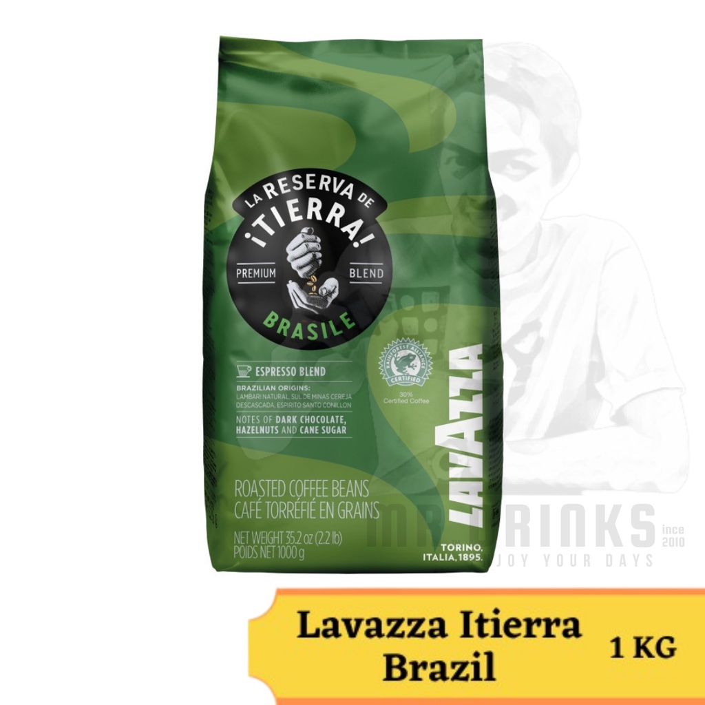 Lavazza Itierra Brazil Blend Coffee Bean 1KG Italy Imported Espresso