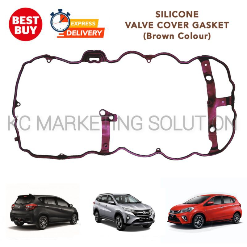 Silicone Valve Cover Gasket Myvi 3rd Gen / Aruz / Bezza 1.3 / New Avanza / New Rush / New Vios