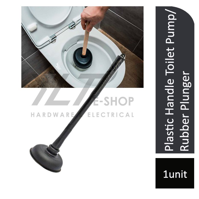 Plastic Handle Toilet Pump / Rubber Plunger (Pump Tandas) Shopee Malaysia