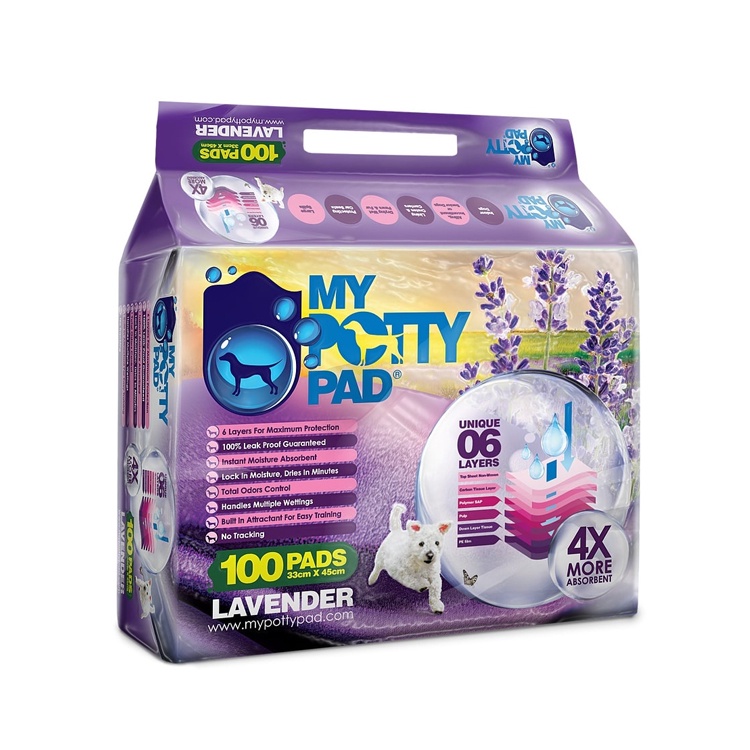 My Potty Pad Training Pad S M L Size Wee Wee Pad Original, Charcoal