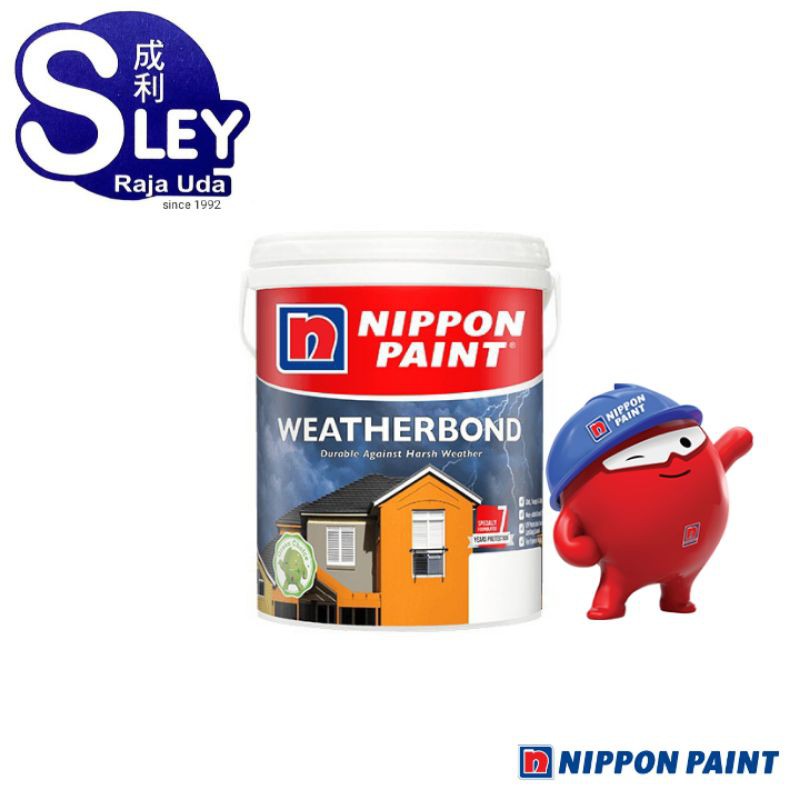 Nippon Weatherbond 1Lit Water Based Wall Paint. Shopee Malaysia