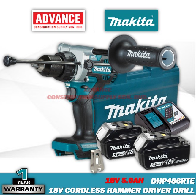 MAKITA DHP486Z / DHP486RTE 18V Cordless Hammer Driver Drill 13MM (1/2