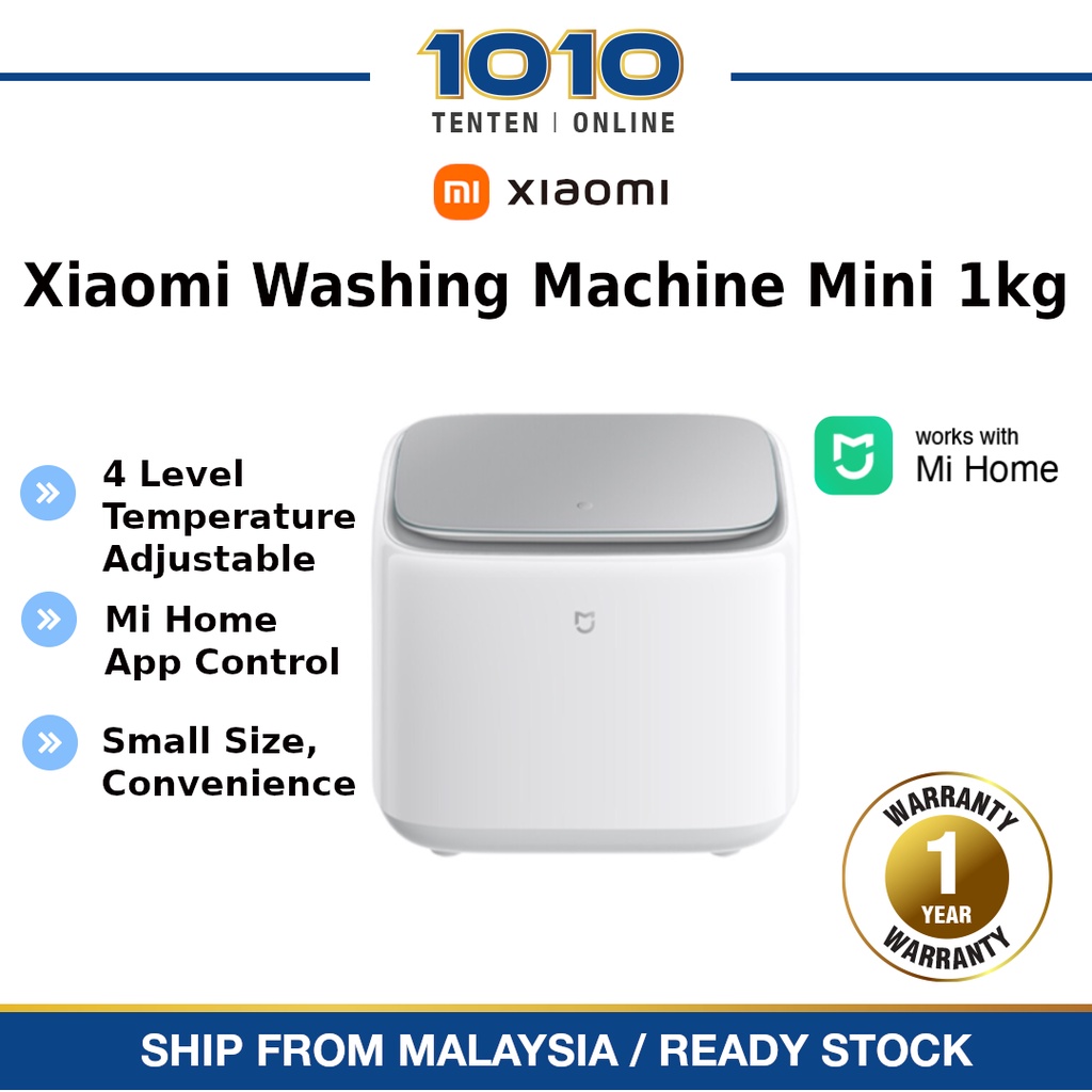 Xiaomi Mi Washing Machine Mini (1KG) with Integrated Dryer [10 Washing