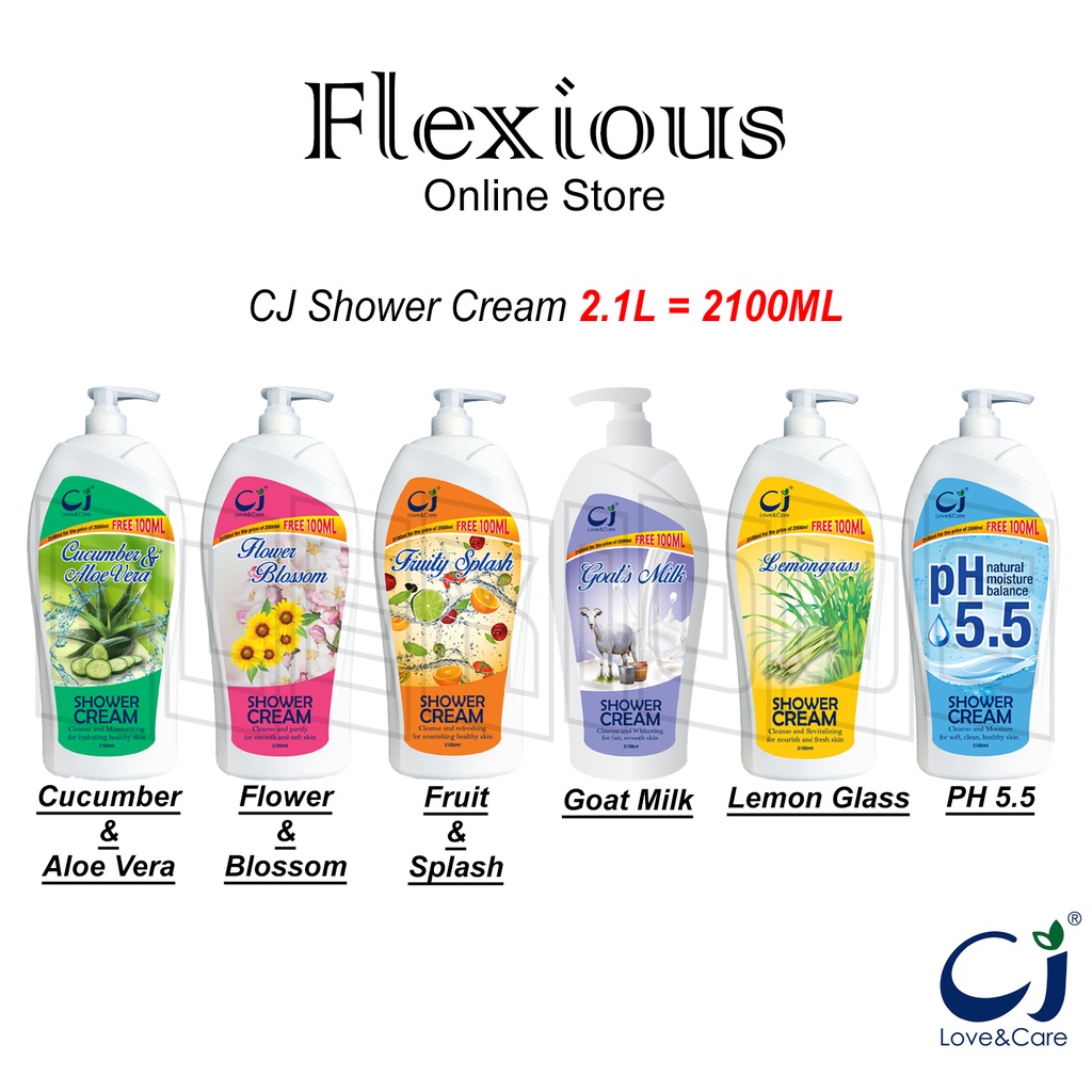 *CJ* Shower Cream 2100ml Shopee Malaysia