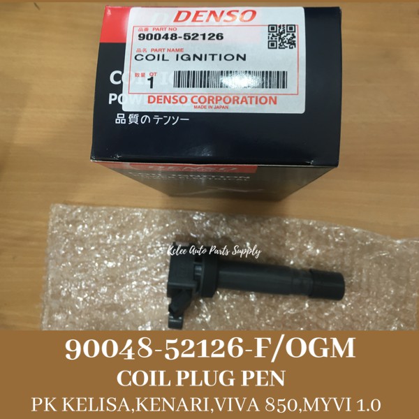 PLUG COIL PEN PK KELISA,KENARI,VIVA 850,MYVI 1.0 (3P) 9004852126 DENSO