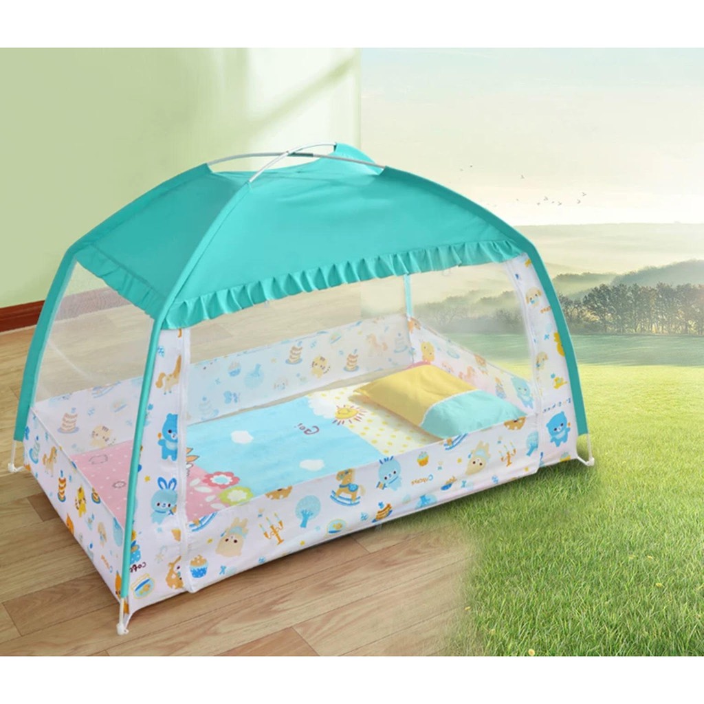 Bed Tent Blue (CH 1033) Shopee Malaysia