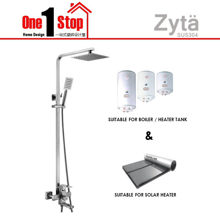 🌈ZYTA SUS304 MATTE STAINLESS STEEL 3 WAY SHOWER POST / SHOWER SET FOR