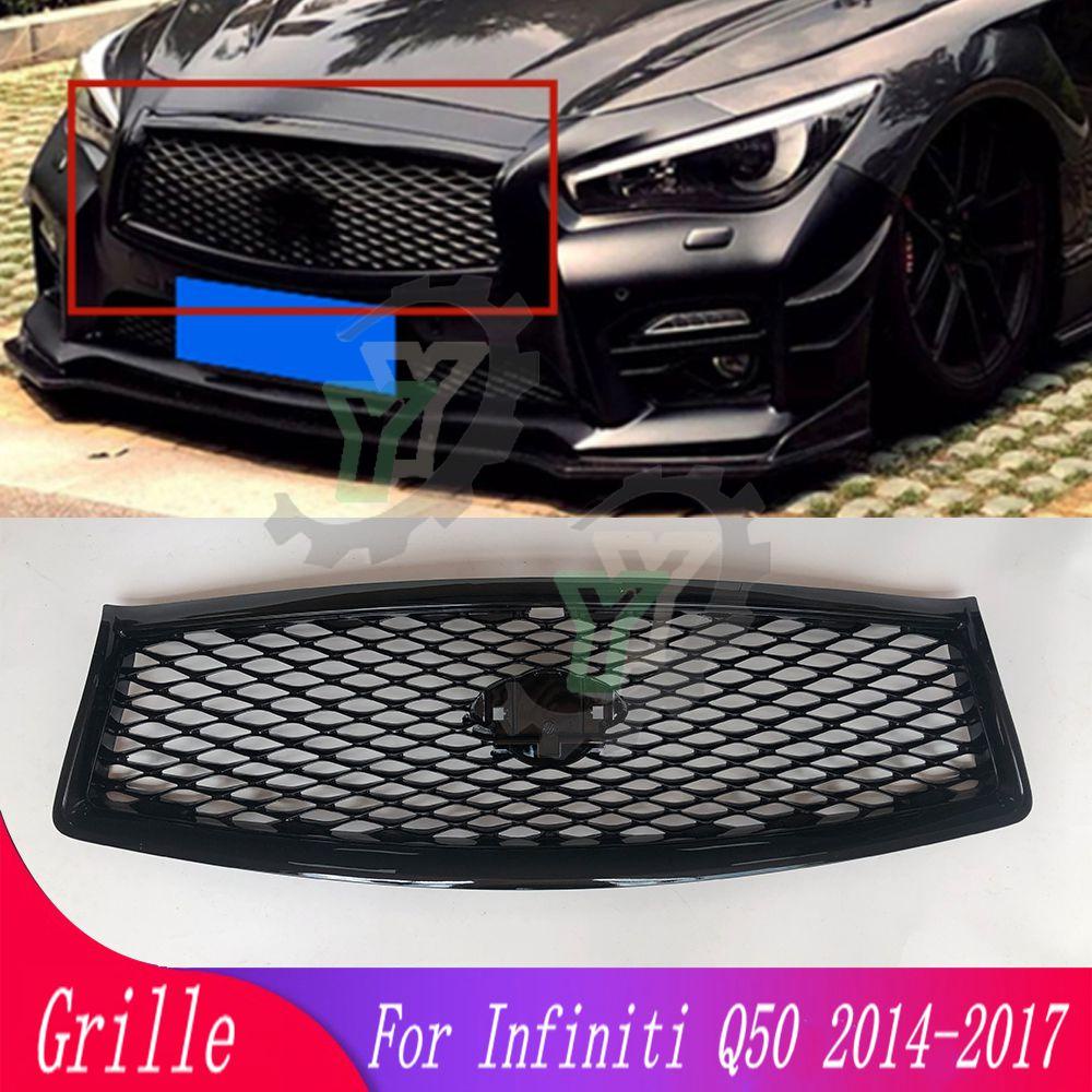High quality modified car front grille mesh For Infiniti Q50 2014 2015