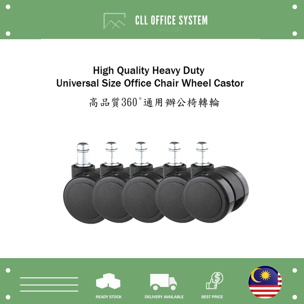 [5 PCS] Heavy Duty Office Chair Roller Replacement Set Office Chair