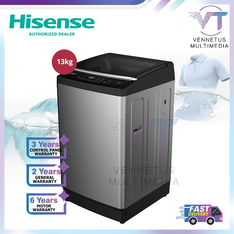 Hisense 13KG Top Load Washer WTJA1301T Washing Machine Shopee Malaysia