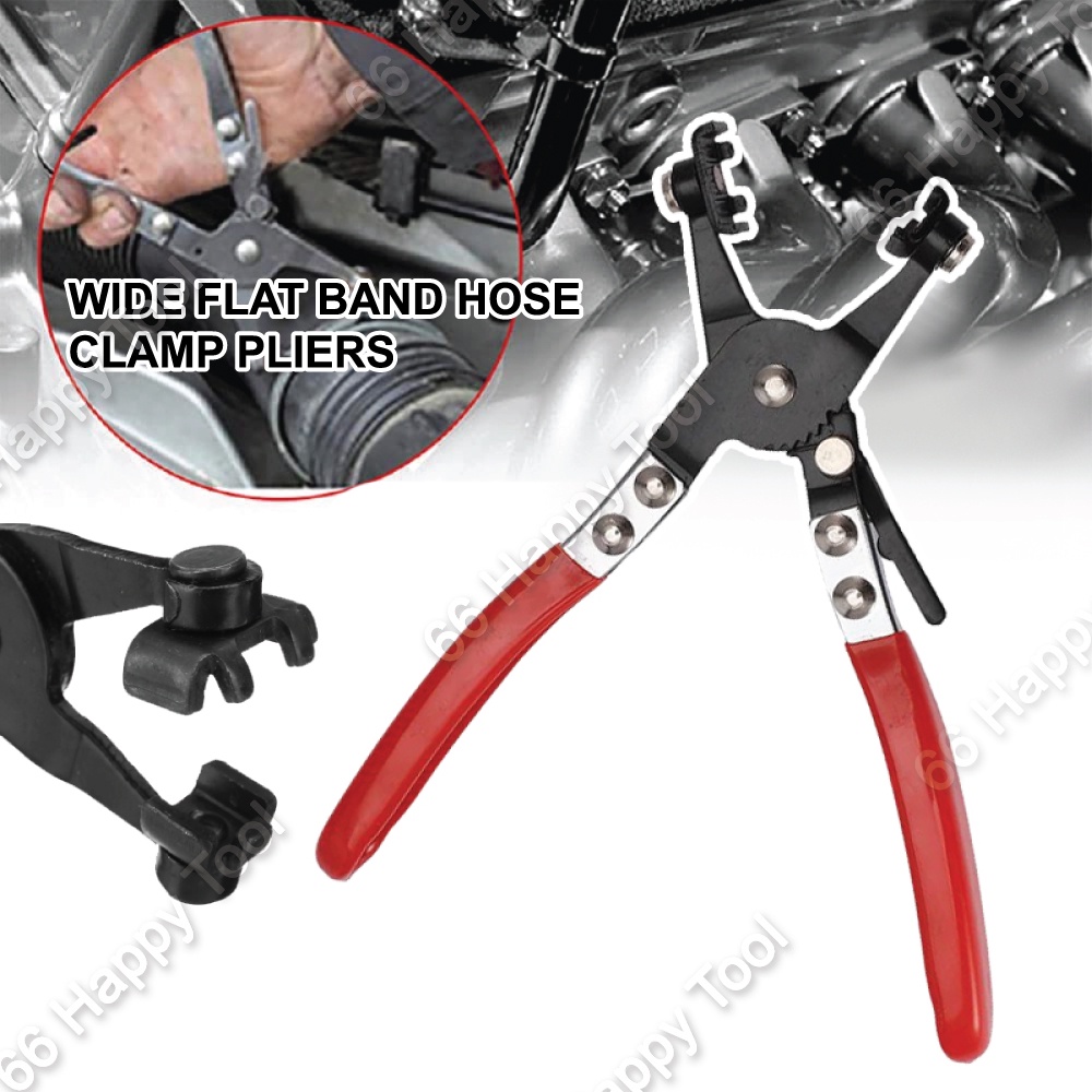 Wide Flat Band Hose Clamp Pliers With Swivel Jaws High Quality Hand
