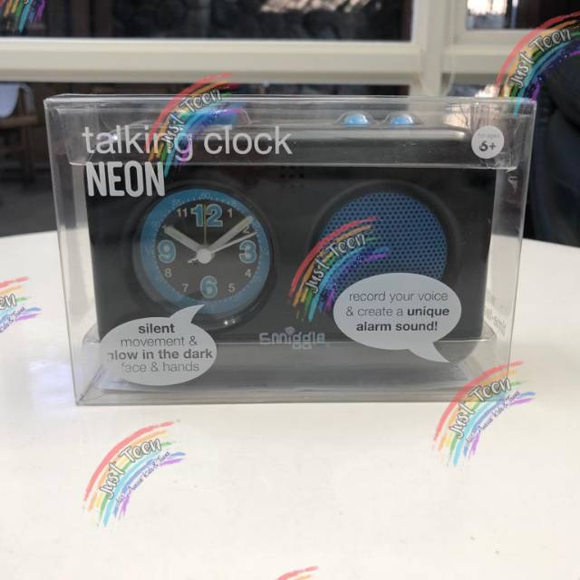 Smiggle Neon Talking Clock Alarm Clock Shopee Malaysia