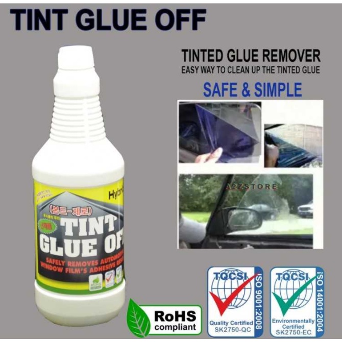 HYBRIDX TINT GLUE OFF WINDOW FILM TINTED GLUE REMOVER 1000ml Car Care