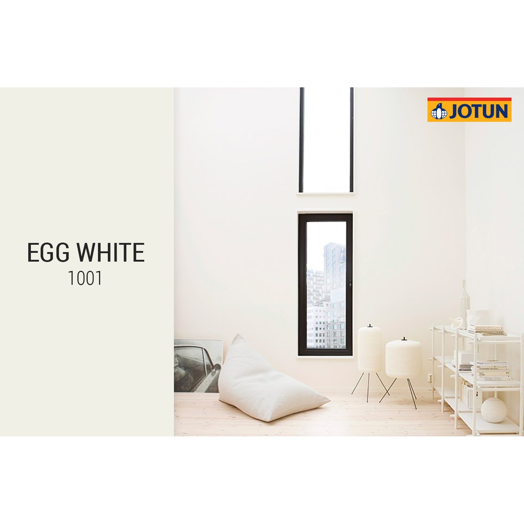 EGG WHITE 1001 ( 5 LITER ) 5L JOTUN PAINT INTERIOR / EASY CLEAN