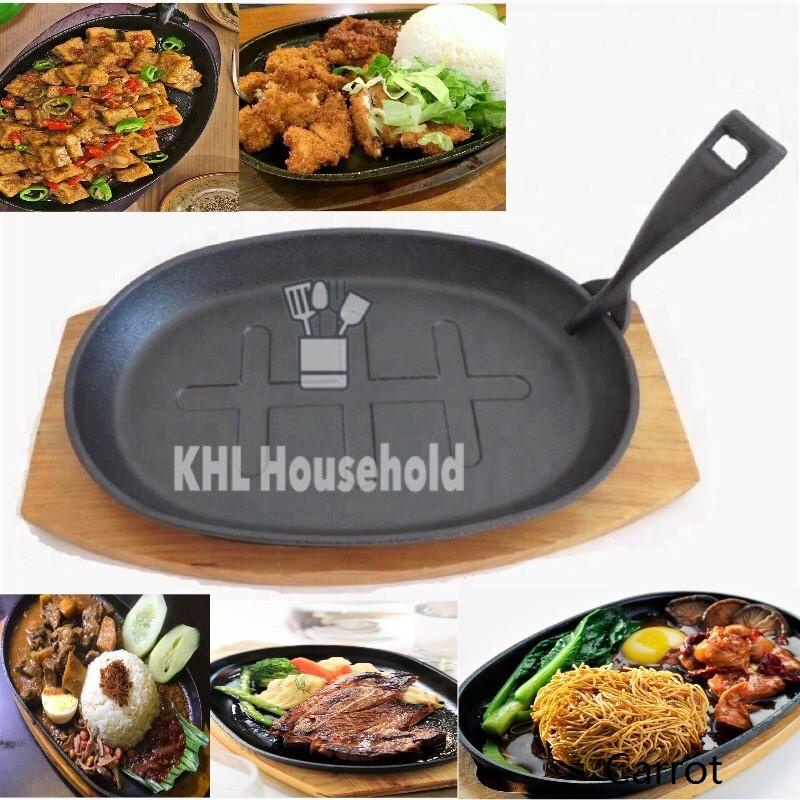 🔥Promo Hebat🔥Sizzling Cast Iron Hot Plate /Sizzling Hot Plate / Sizzling Plate /Grill Plate with
