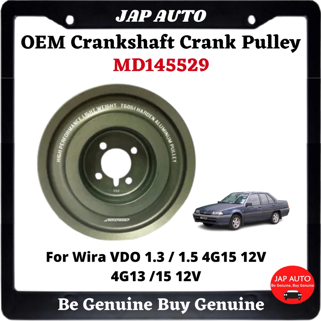 OEM Crankshaft Crank Pulley Wira VDO 1.3 / 1.5 4G15 12V / 4G13 /15 12V