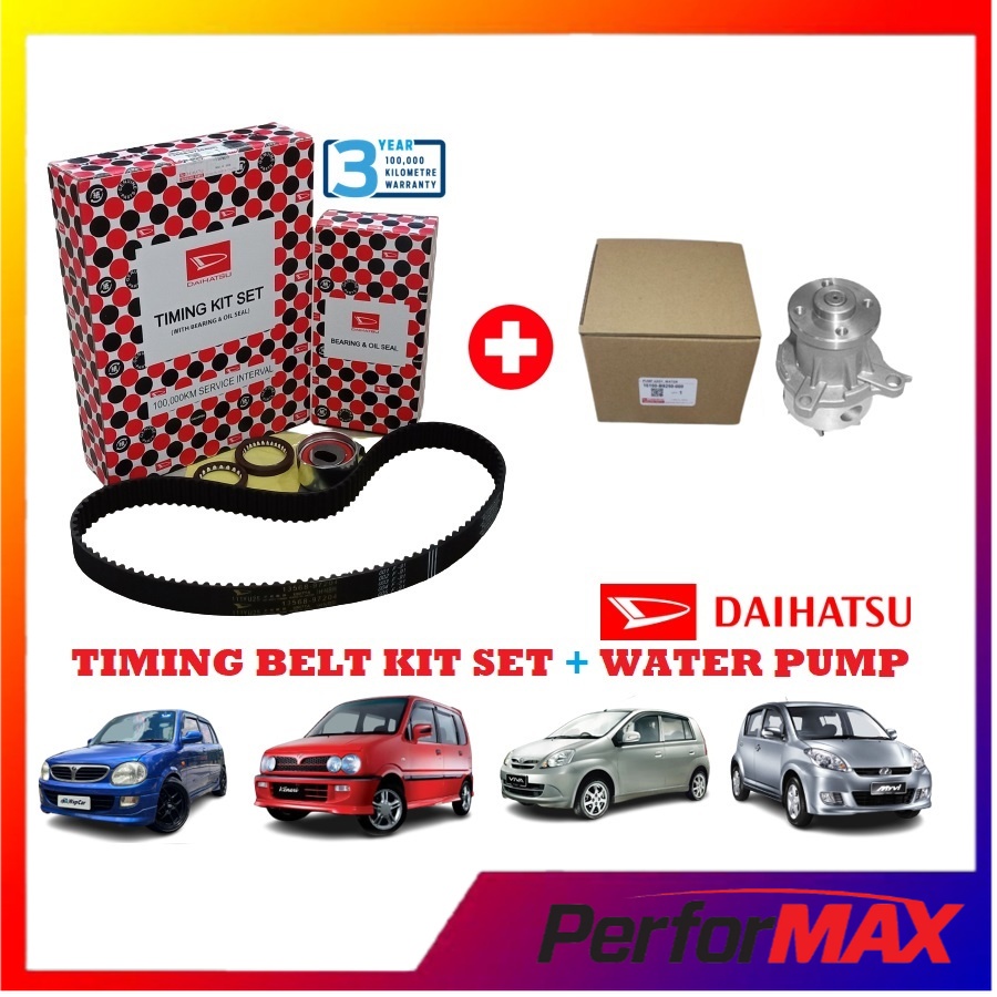 DAIHATSU TIMING BELT KIT SET * FREE WATER PUMP* PERODUA KELISA