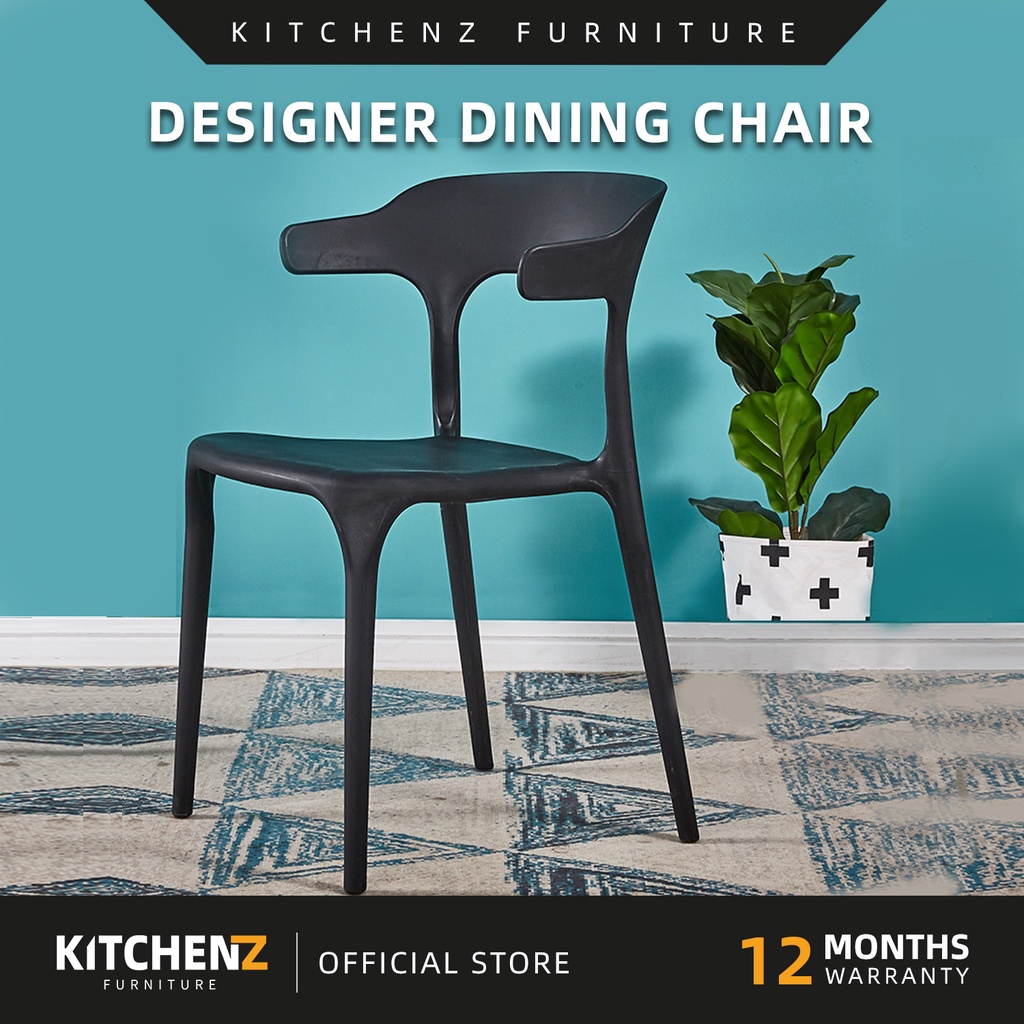 KitchenZ Designer Chair/Dining Chair with Comfort Arm Rest & Back Rest