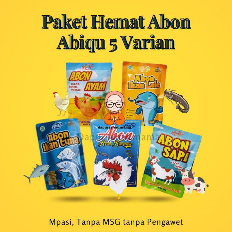 Save Package 5 Variants Of ABIQU Shredded Shredded Variants (Lele, Cut