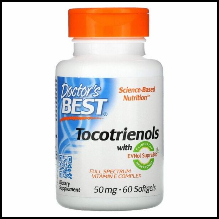 Vitamin E Complex Tocotrienols Doctor'S Best 50 Mg 60 Softgels 100Ori