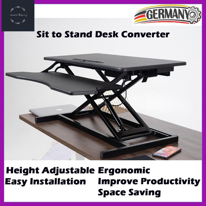 Height Adjustable Standing Height Table Desk Converter Height