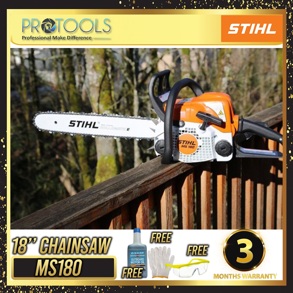 STIHL 16" / 18" MS180 with Guide Bar Chain Saw Chainsaw (100 GUARANTEE