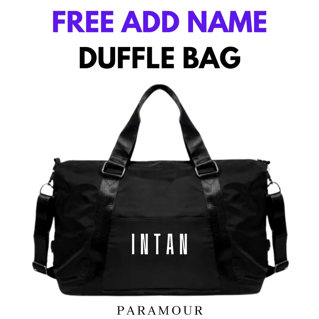 FREE ADD NAME DUFFLE BAG CUSTOM NAME AND LOGO Gym Bag Travel Duffle Bag