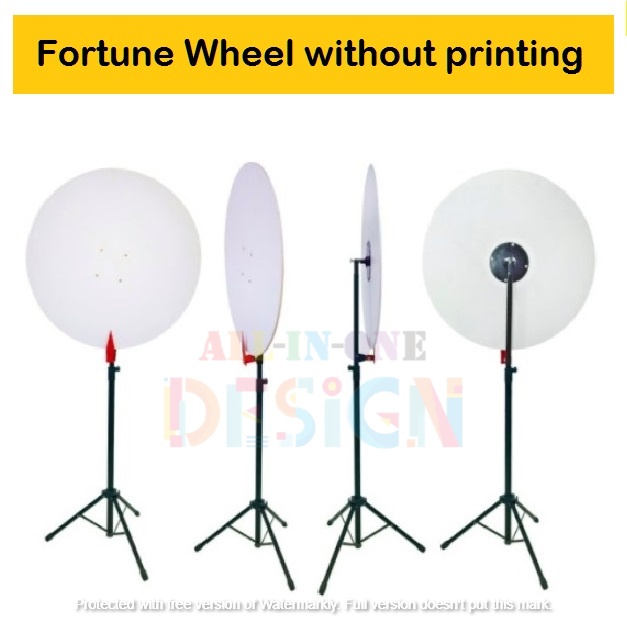 Fortune Wheel Stand Spin Wheel Lucky Draw Spinning Wheel 60cm