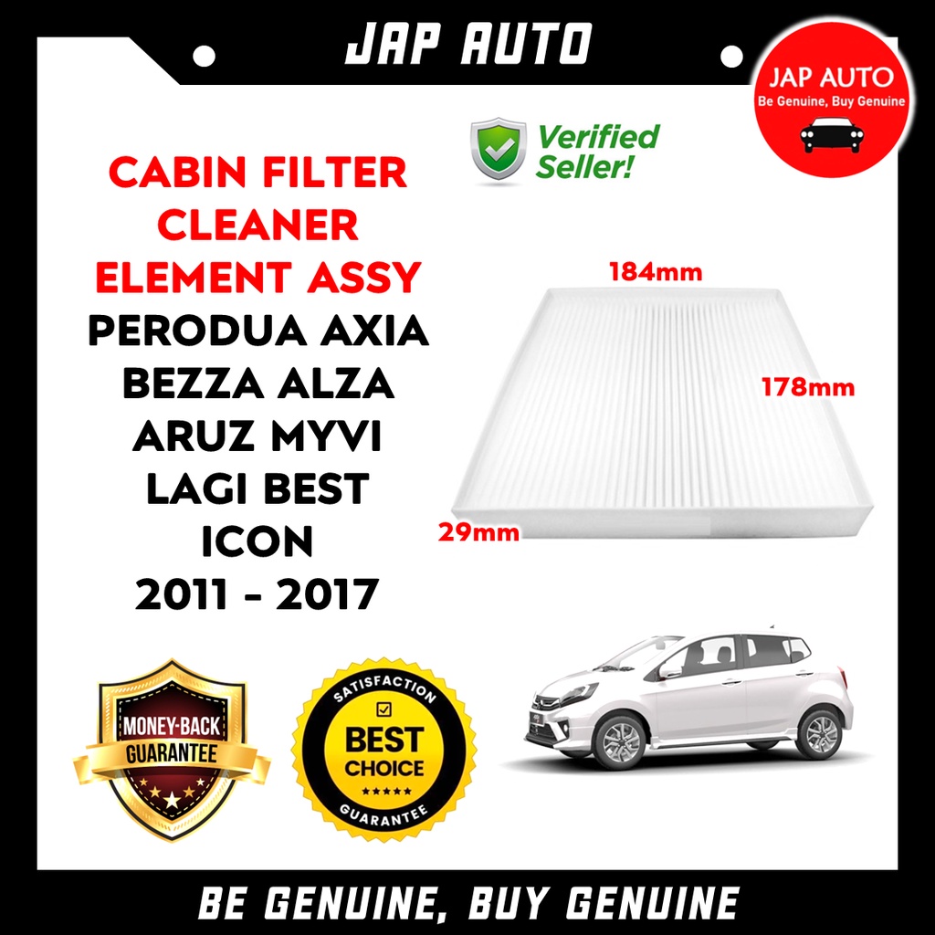 Perodua Axia Bezza Myvi Lagi Best Icon 2011 2017 Alza Aruz OEM