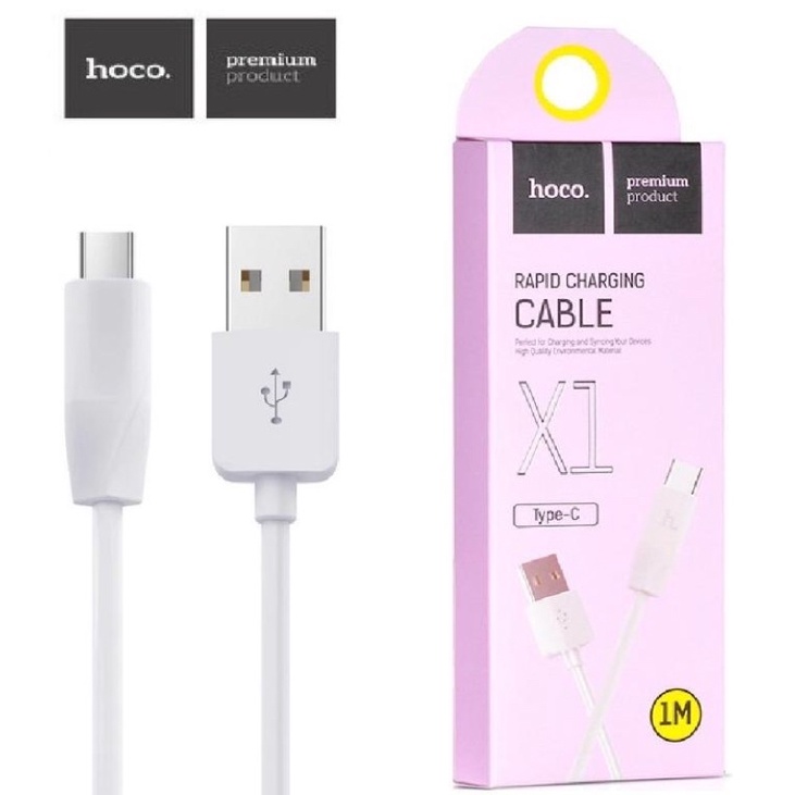 Hoco X1 Type C Rapid Charging Cable 1 Meter (White) Shopee Malaysia