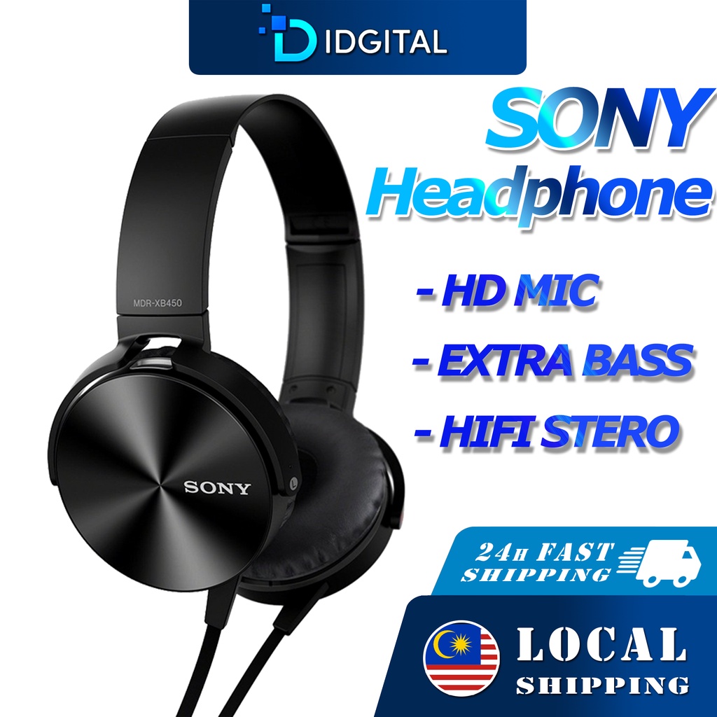 Sony Headphone MDRXB450AP Wireless Headphone Bluetooth Earphone Extra Bass Stereo Headset With