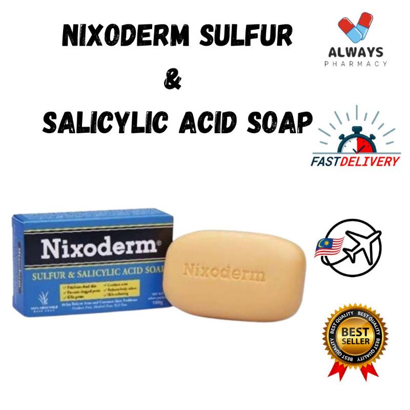 Nixoderm Sulfur & Salicylic Acid Soap 100gm Shopee Malaysia