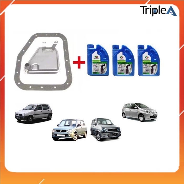 GENUINE PERODUA ATF D III D3 (3LITER)+ AUTO FILTER SET GEARBOX