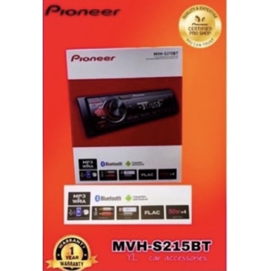 PIONEER MVH-S215BT BLUETOOTH PLAYER | Shopee Malaysia