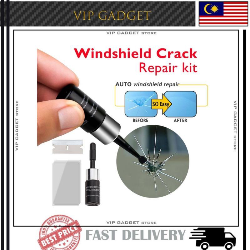 Ship in 24 Hrs!! Nano Glass Crack Car Windshield Repair Kit Liquid / Mobile Phone Screen Crack