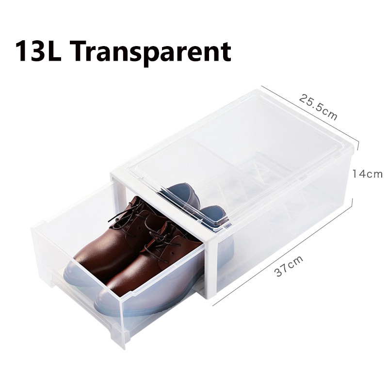 Kotak Laci Susun Pakaian Baju Barang Kasut Saiz 13L/21L/36L/54L Drawer