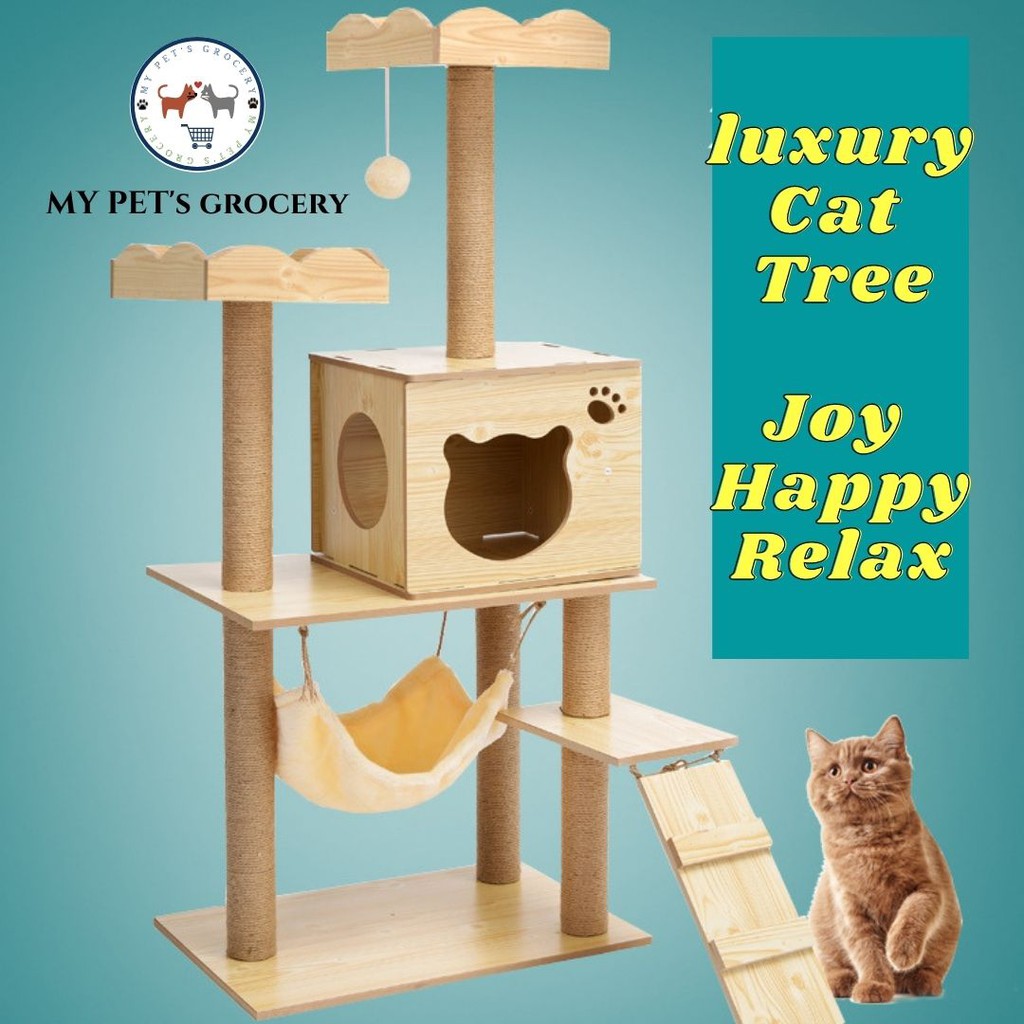 🔥Sales🔥Large Cat Tree Cat House Cat Tree Cat Toy Cat Climbing🔥Rumah