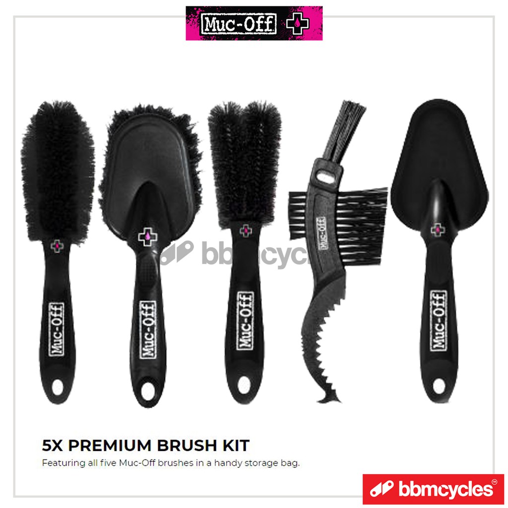 MUCOFF 5X PREMIUM BRUSH KIT Featuring all five MucOff brushes MUC OFF