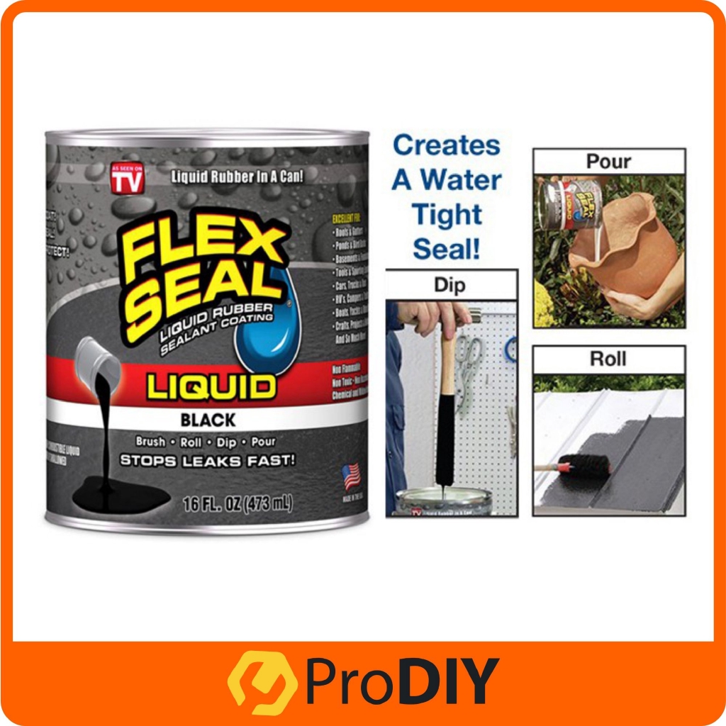 Flex Seal Liquid Rubber White / Black Color 473ml Shopee Malaysia