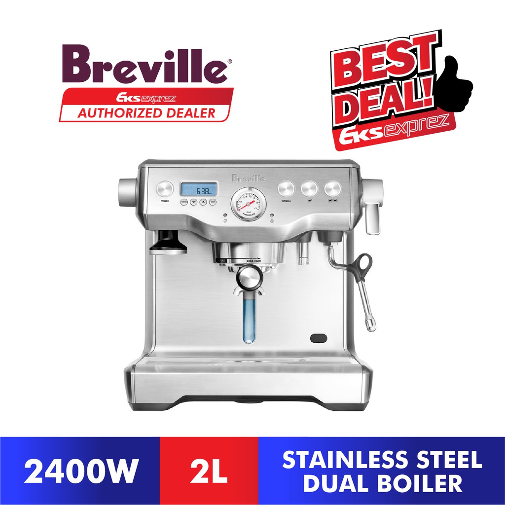[RM200] Breville The Dual Boiler Espresso Machine BES920 + Smart Coffee Grinder BCG820 Shopee