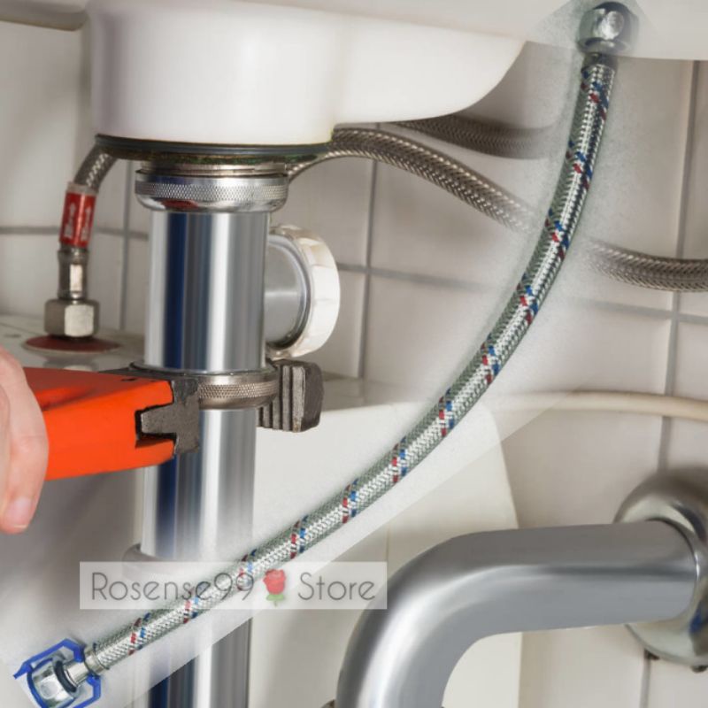 40cm Metal PVC Flexible Connection Wash basin watering hose repair pipe