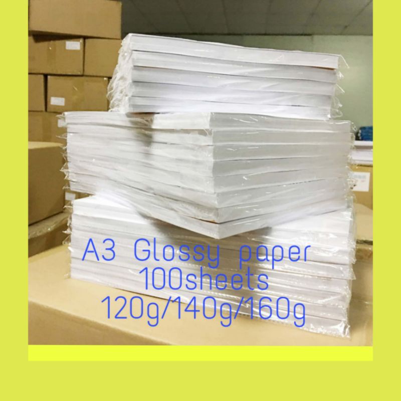 **Ready Stock** A3 Single Glossy Photo Paper 120180gsm 100 sheets