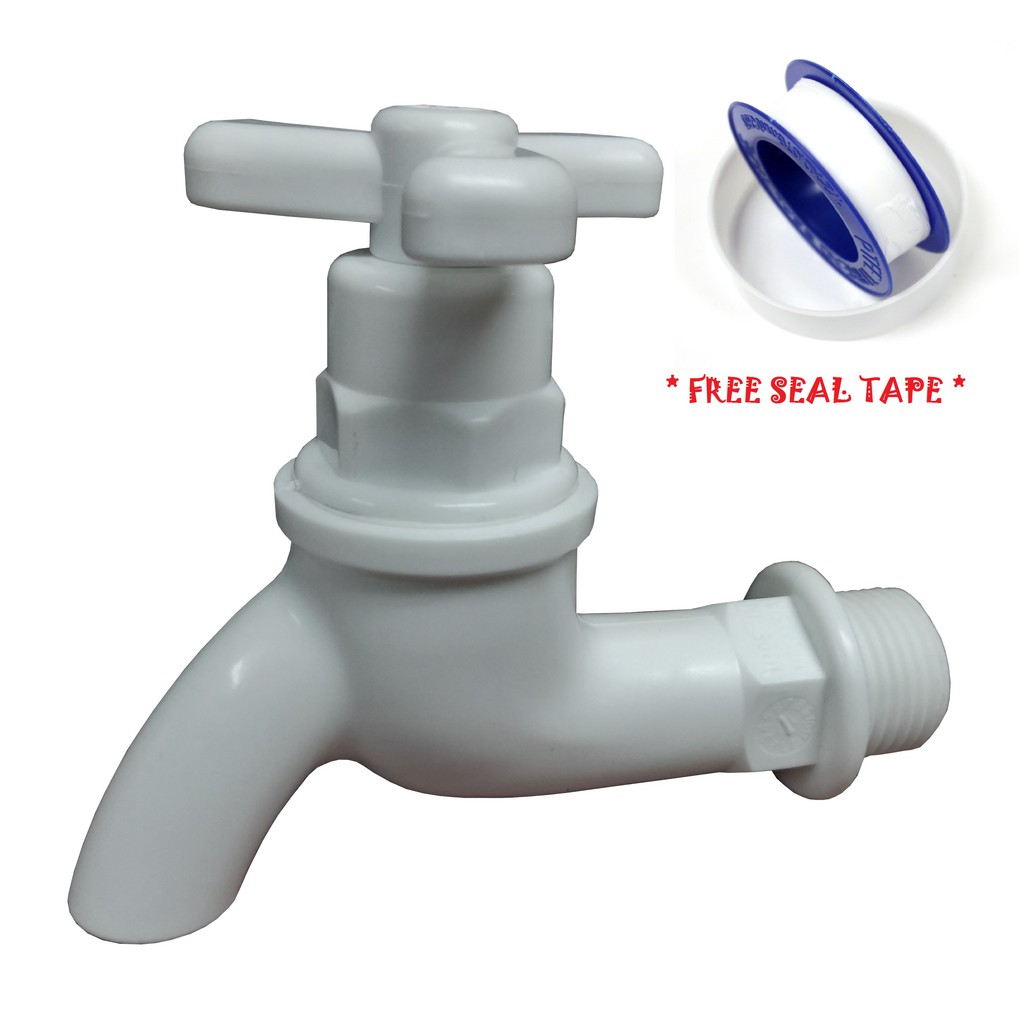 PVC Water Tap/PVC Bib Tap/Plastic Tap/PVC Tap 【0502】 Shopee Malaysia