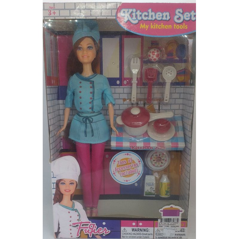 Barbie Doll Kitchen Set Shopee Malaysia