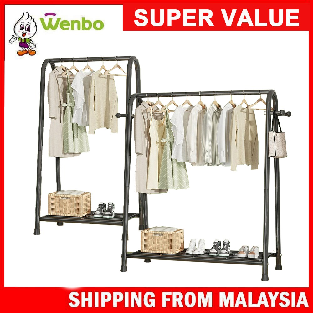Wenbo U Shape Clothes Rack Clothes Hanging Rack Simple Coat Rack