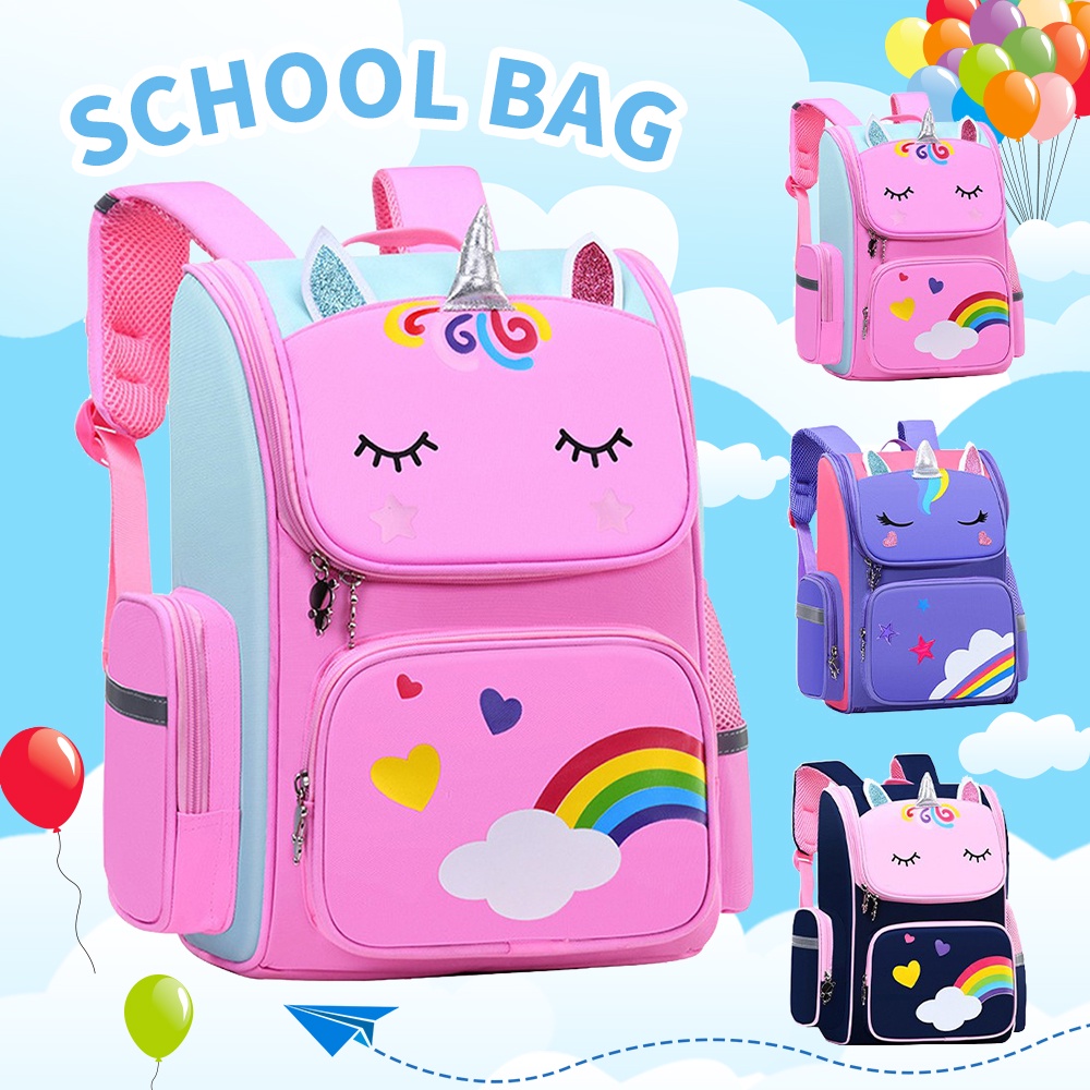Unicorn Bag Beg Sekolah Children's School Bag Kids Girl Unicorn Bag