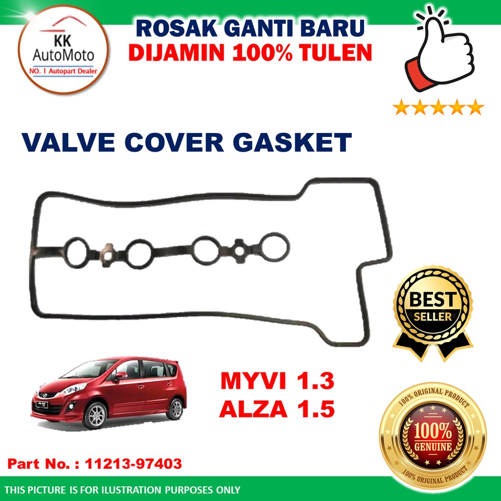 Valve Cover Gasket Perodua Myvi 1.3 / Alza 1.5 ( 1121397403 ) Shopee Malaysia